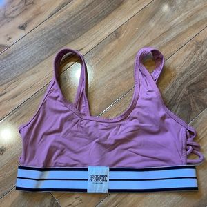 Victoria’s Secret pink, sports bra size small